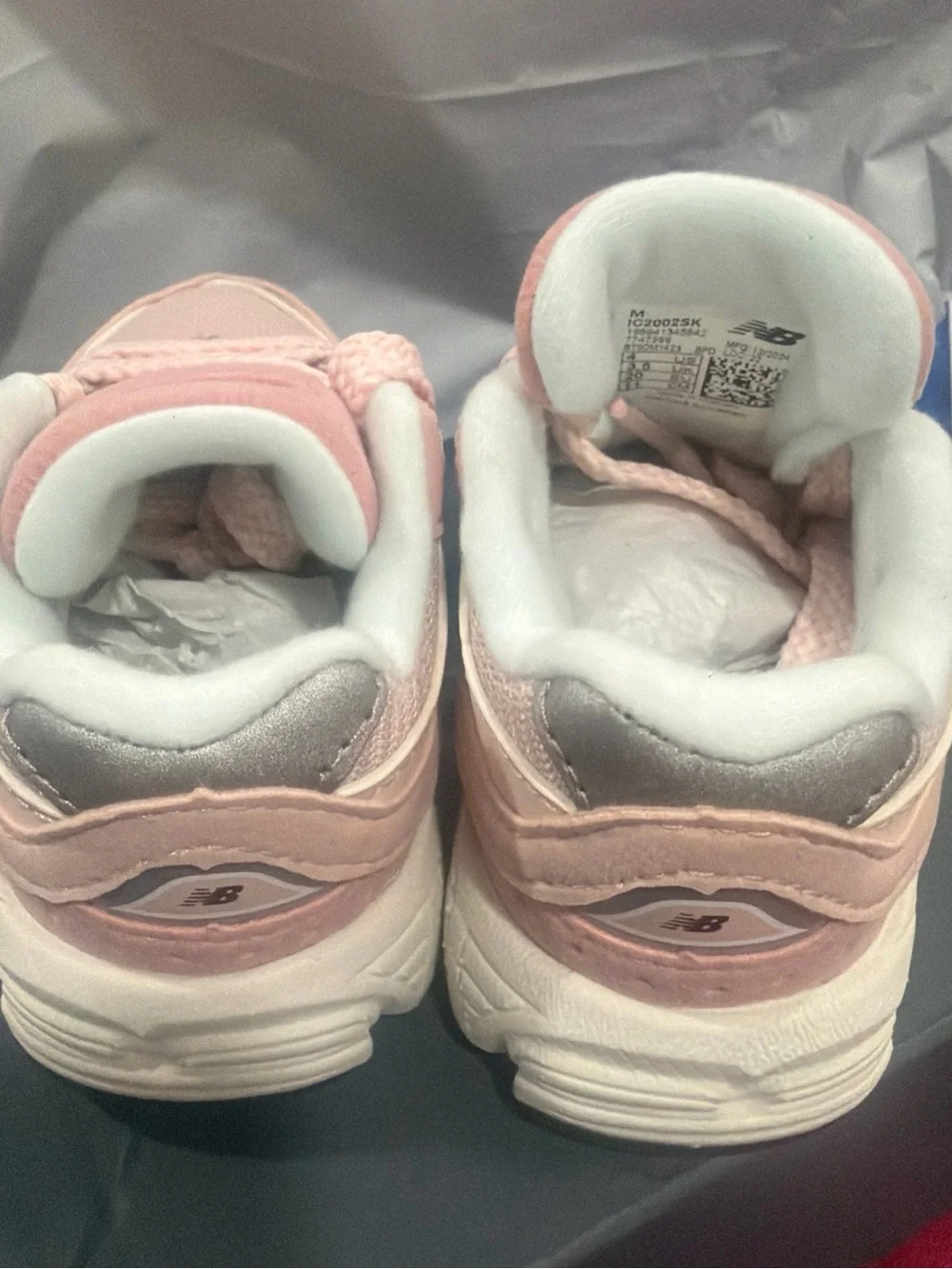 New Balance Kids Pink Mesh & Suede Sneakers